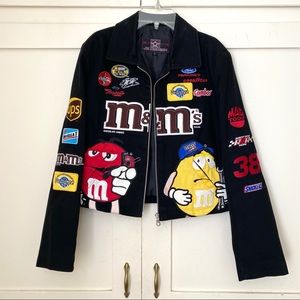 Vintage Nascar M&M’s Crop Jacket Small
